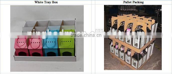 Outdoor Garden Decorative Black Metal Lantern