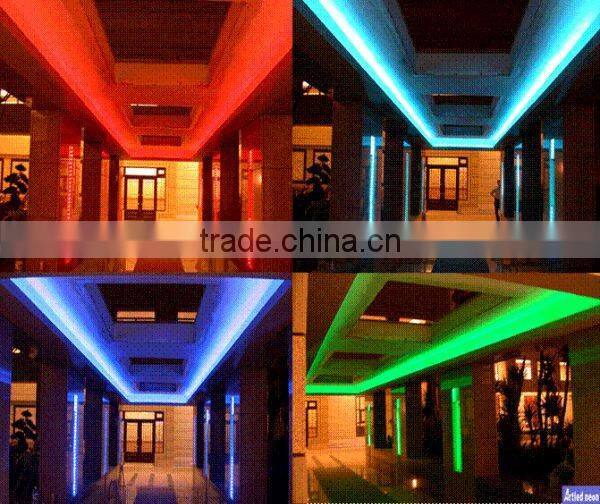 coloured 120LED/M double line RGB color smd 5050 led flexible strips lights tape bar 24V