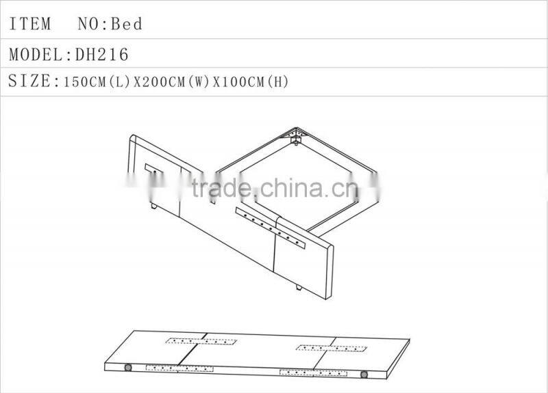 hot sale hotel white bed headboard DH216A