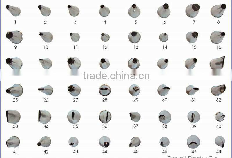 Stainless Steel 6 Pcs Nozzle set/ Pastry Tip set for cake decoration