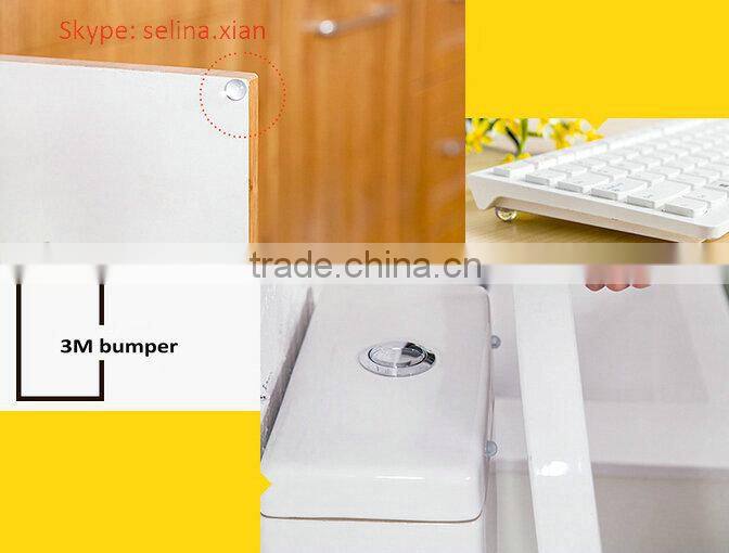 12.7*4.5mm Clear Self Adhesive Silicone Rubber Bumper Sheet To Door Protectors