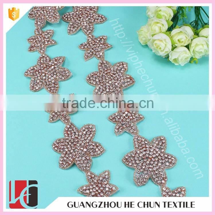 HC-4738-1 Hechun Star Shape Fashion Crystal Bridal Trim for Headband