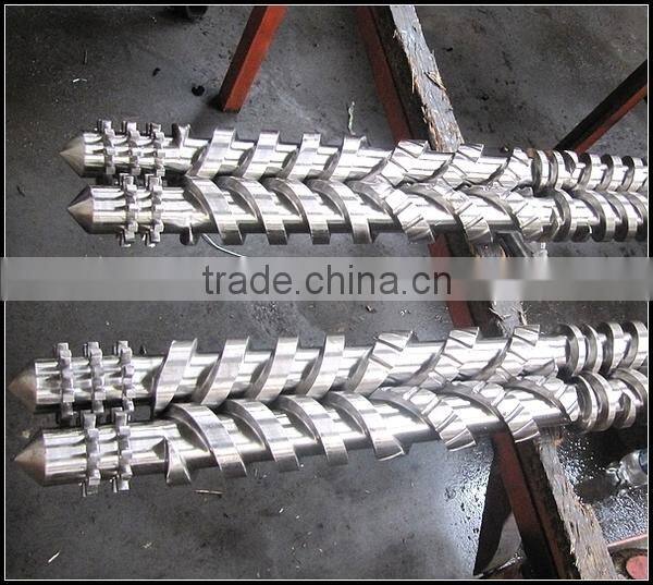 parallel twin screws extruder screw barrel for plastic extruder