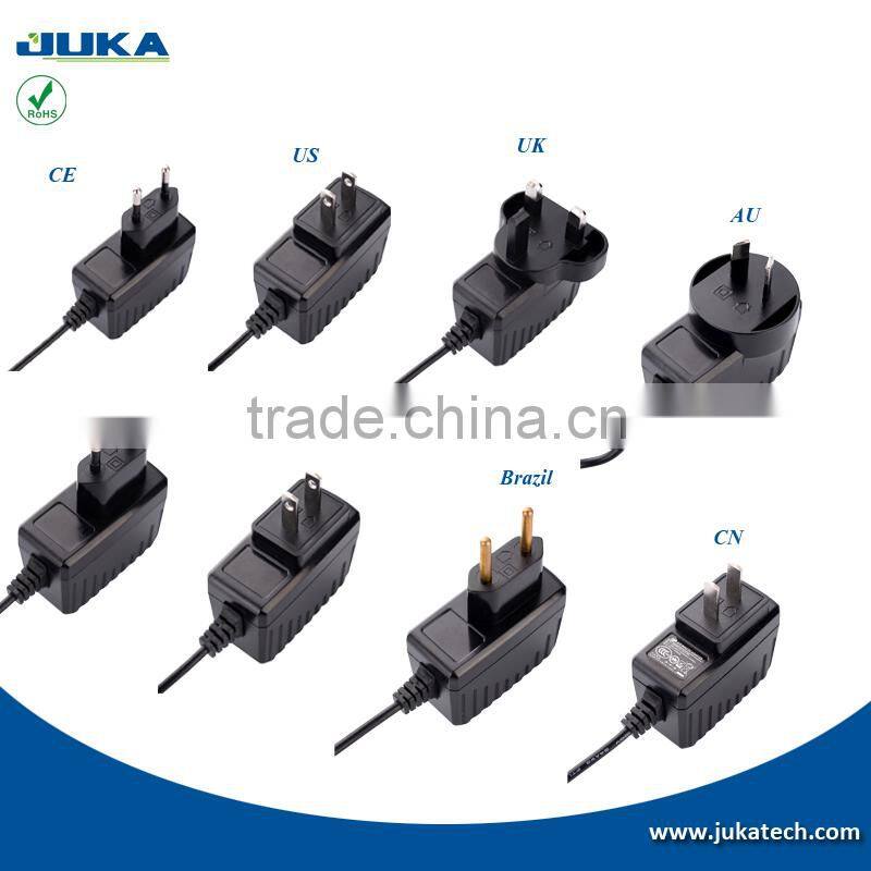 ac 220v to dc 12v 1.5a wall mount switching power supply EU/US/UK/AUS/JPN/KC/3C/Br AC Plug available
