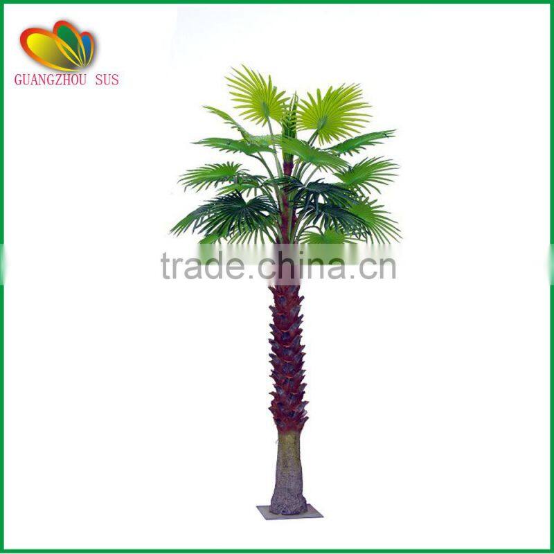 Hot sale artificial fan palm tree indoor home decor artificial palm tree