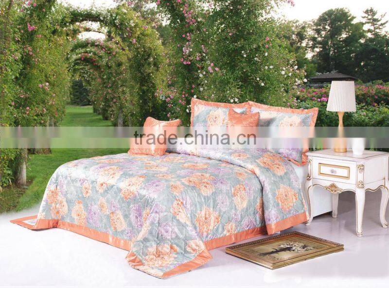 5pcs bedpread set so beauty design transfer printing made in china