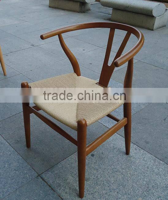 PU upholstered modern ash solid wood chair