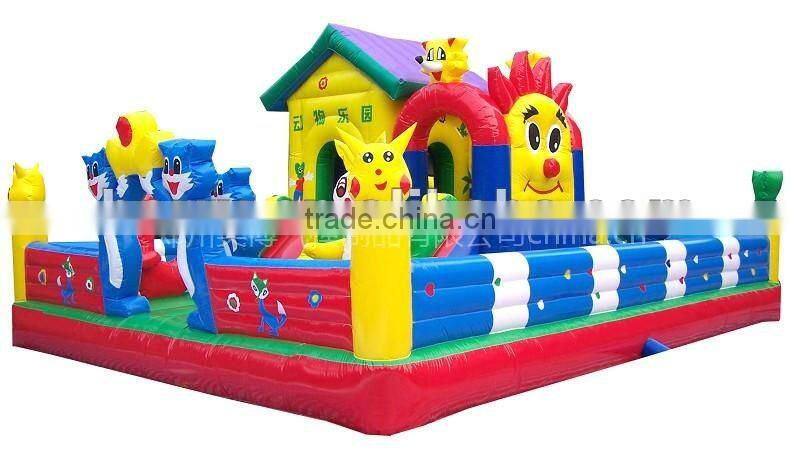 2016 hot interactive inflatable obstacle course jumpers/ giant inflatable playground