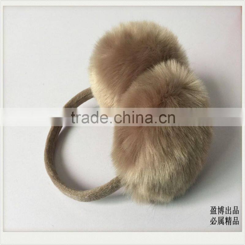 2016 Winter Big Size Faux Fox Fur Earmuffs Ear Muff Artificial Raccon Fur Warm Ear Cover Ladies Earmuffs