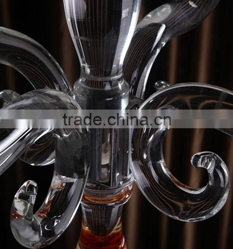 SH1504 wholesale tall replacement glass candle holder candelabra