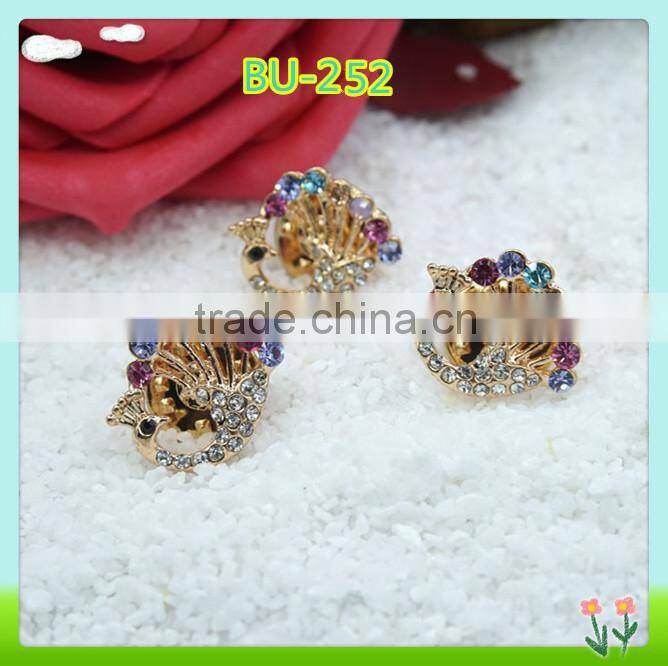 Wholesale and custom decorative rhinestone button 12mm