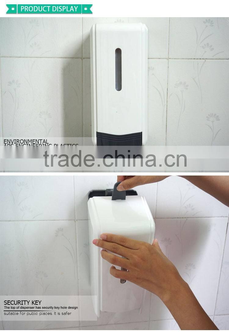Liquid soap dispenser plastic wall mounted hand sanitizer dispenser for toilet