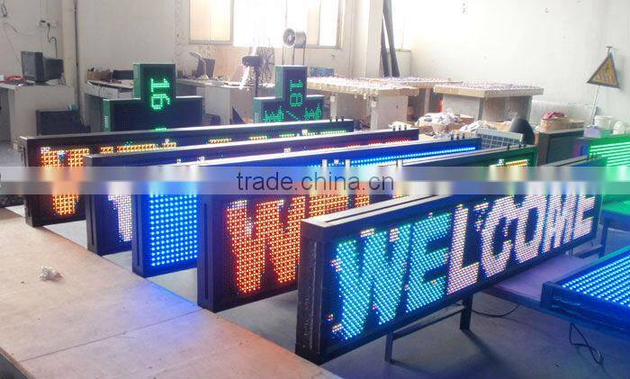 Mexico---programmable billboards screen signs Sports stadium perimeter LED P10mm display message board panel