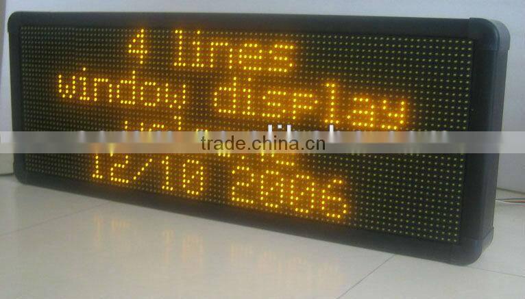 waterproof Semi-outdoor tri-color high brightness Led moving message display sign
