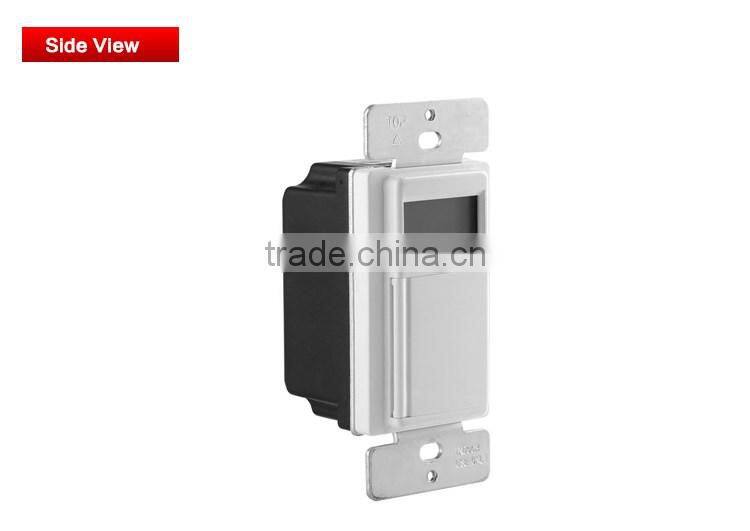 UL CUL 120V Single Pole Latching relay control digital timer switch no neutral wire required