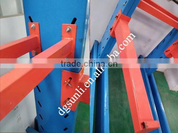 Double Side Cantilever Arm Pipes Storage Rack for long items