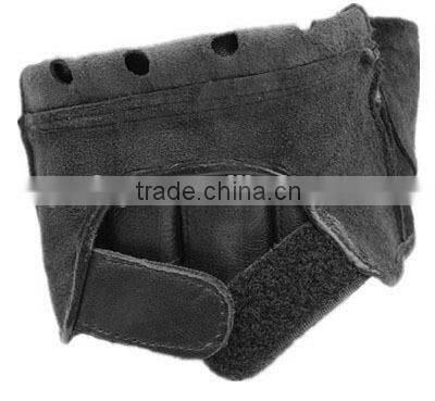 half finger leather driving gloves