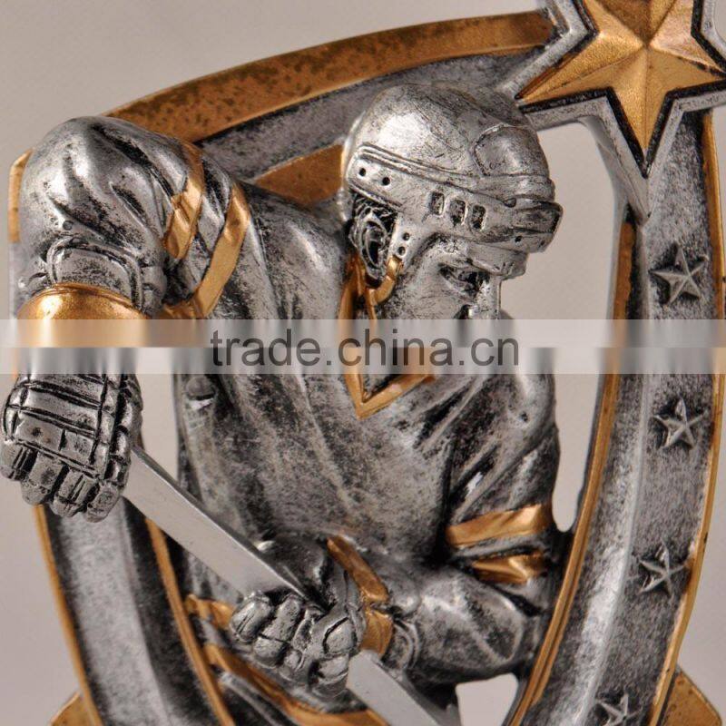 Sports resin sculpture for sports souvenir