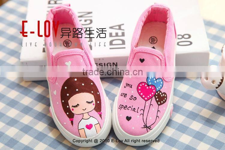 2015 Hot sales high quality and cheap no lace canvas shoes