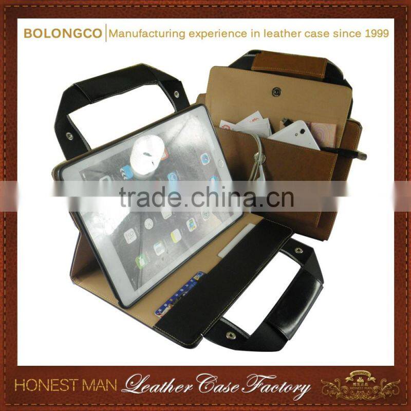 business messager flip bag wallet case for ipad air ipad pro with card pocket wholesale