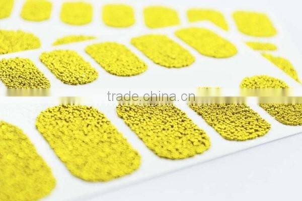 Custom sexy green 3D nail art sticker caviar nail arts mini beads 14 day nail decals nails factory