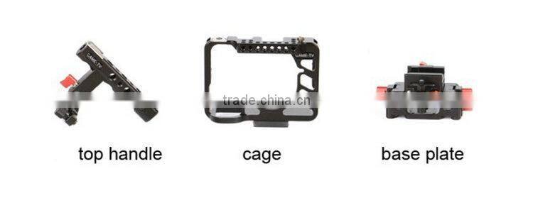 For S ony A7RII A7sII CAME-TV Camera Rig 15mm Rod System