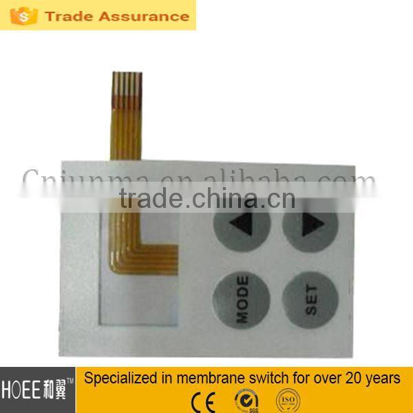 China professional supplier for custom membrane keypad/keyboard with rubber keypad FPC