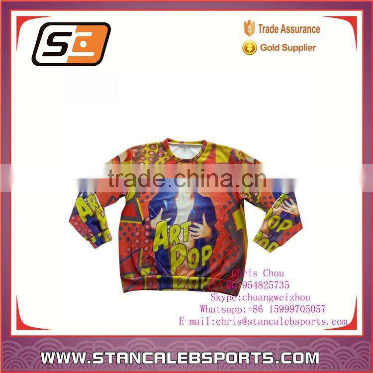 Stan Caleb collared sweatshirts rip diet high quality 3d print fullprint crewneck sweatshirt spring autumn unisex