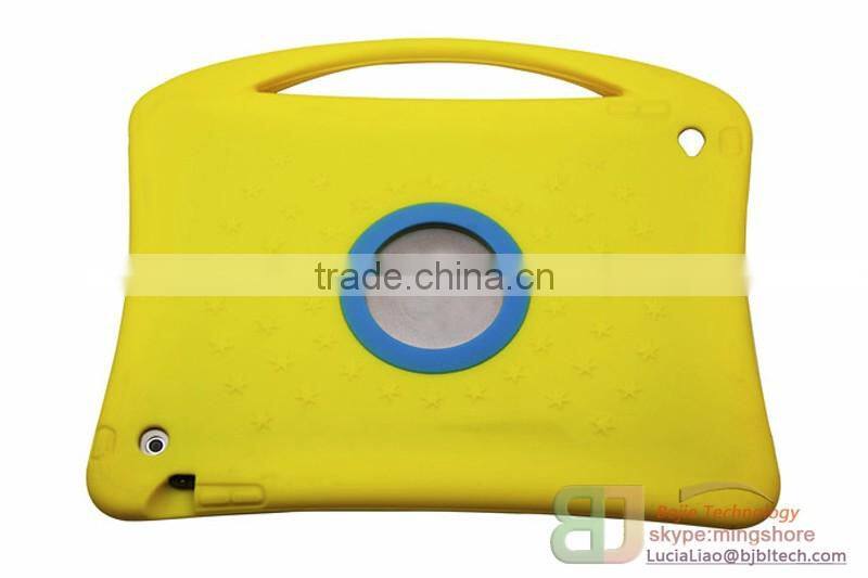 With Handle Rugged Heavy Duty Kid Proof Tablet Case Silicone Protective Case for iPad air 2