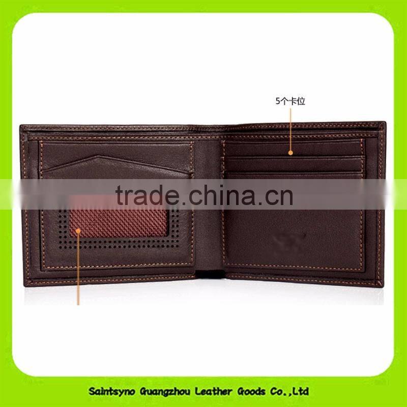 Men's Coffee Vintage Wallet Leather Cowhide Fashion Wallet 16419