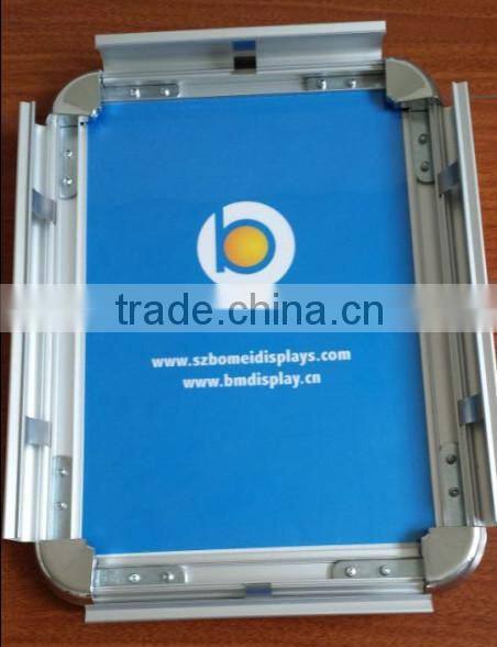 Customized aluminum poster frame, click snap frame, a1 a2 a3 a4 snap frame