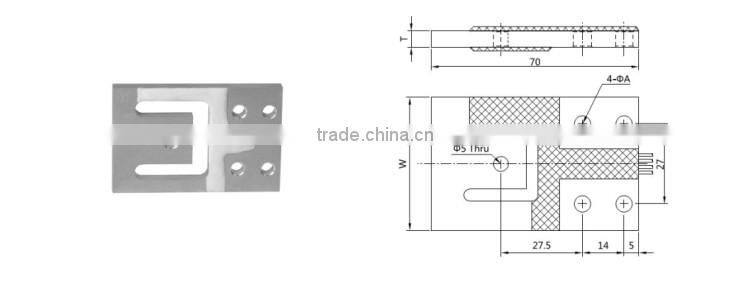 GPB200 75kg 300kg flat weighing load cell