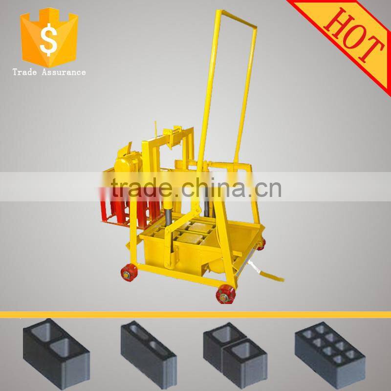 Low cost competitive QMJ2-45 egg laying concrete block making machine,movable brick making machine FROM LINYI
