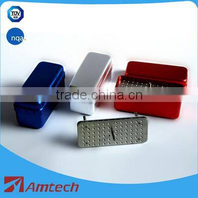 Dental Burs Holder Block Aluminium Autoclave Disinfection