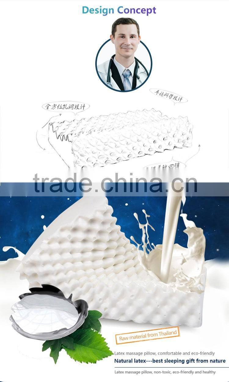 XD-KM001 china supplier massage latex pillow thailand sleep for success pillow reviews