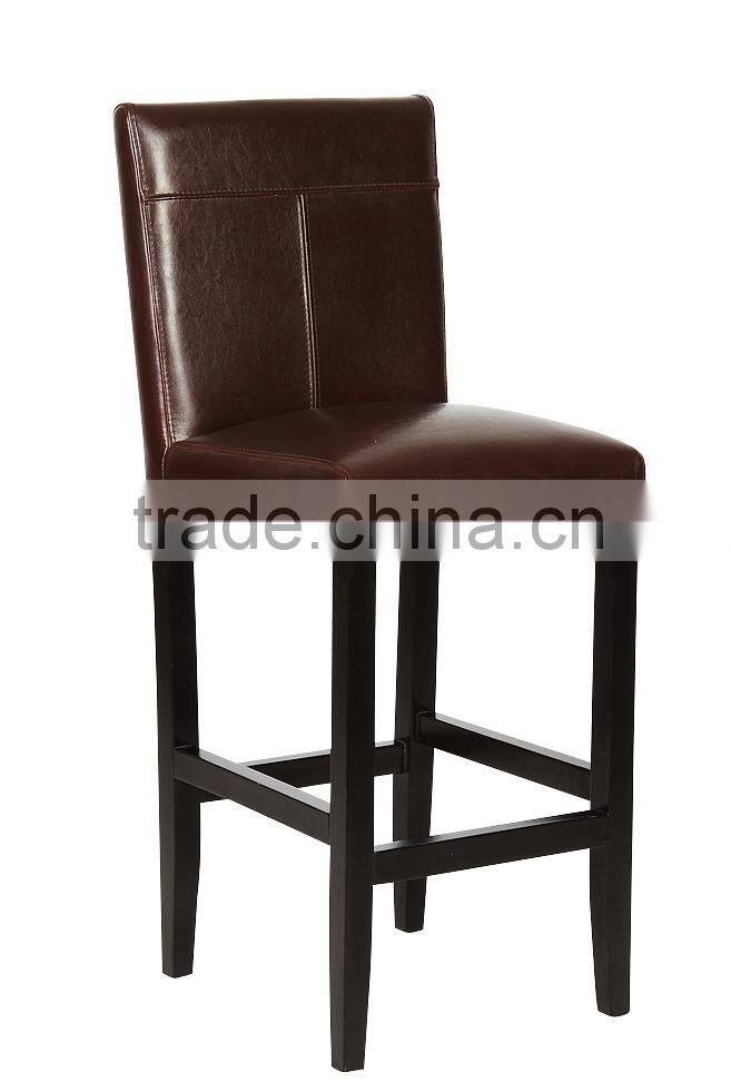 2015 high back and electroplated Frame PU leather dining chair HC-D008