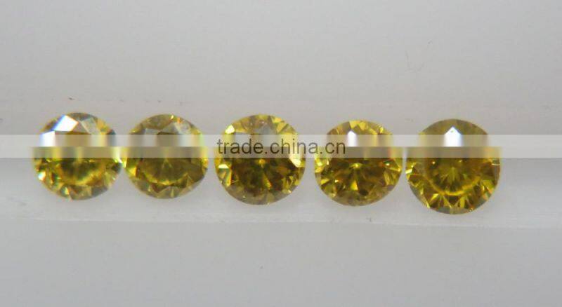 0.8-1mm Fancy Yellow Natural Loose Brialliant Cut Diamond Lot SI Clarity Good Fire