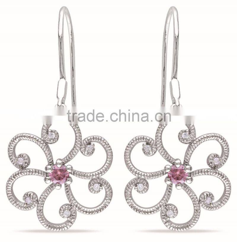 Jewel , High Quality Jewel Supply , 2015 latest flower shaped silver Jewel