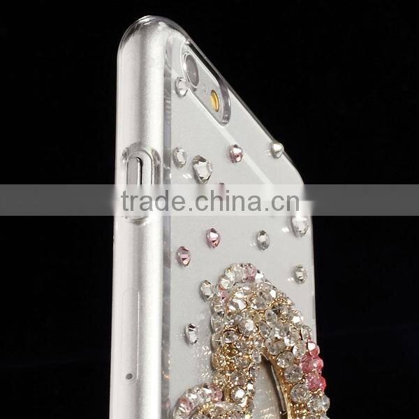 Handmade crystal bling bling rhinestone case for iphone 6
