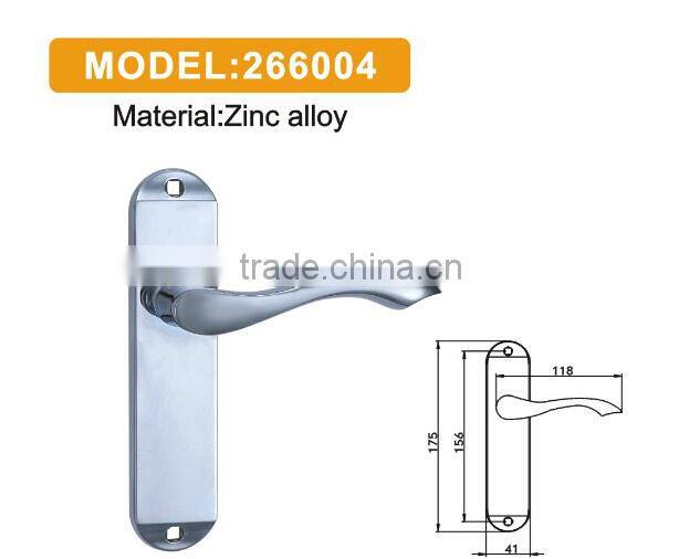 door handle on plate and european standard door handle