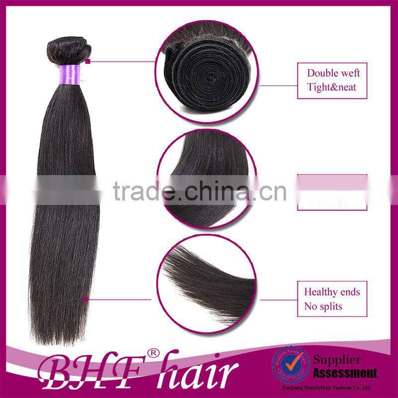 Cheap Peruvian Virgin Hair Straight BHF Hair Products 3pcs/Lot Unprocessed 6A Virgin Peruvian Straight Virgin Human Hair Weave