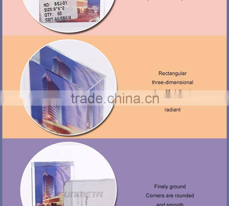 3D Blank Sublimation Crystal Trapeziform Shape Personalized Photo Crystal