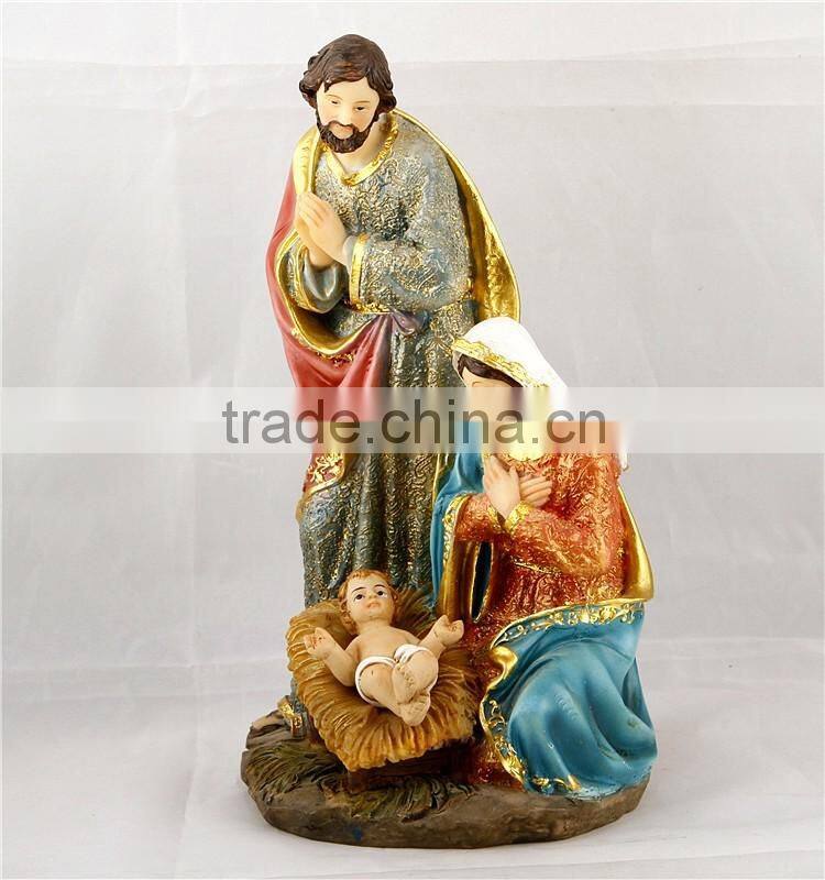 Hotsale polyresin holy family religious figurines craft