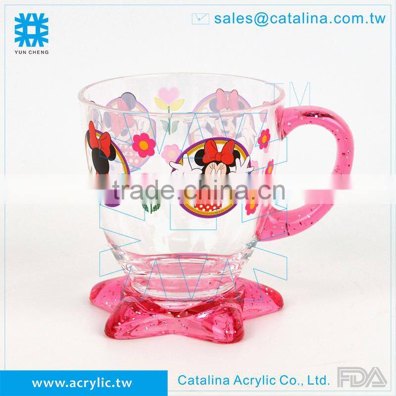 Acrylic 9oz STAR SHAPE BOTTOM EASY CUP