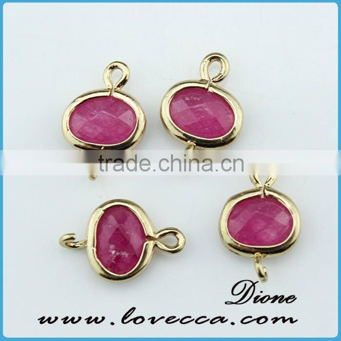 Guangzhou Hot Selling Fashion High Quality Jewelry Making Accessories Glass Stone Pendant
