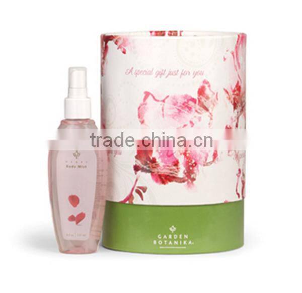 Round gift cardboard packaging cylinder paper box