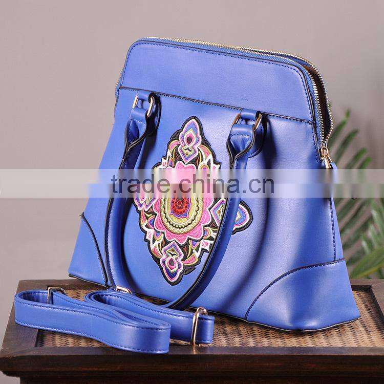 2016 new arrival Pu leather handbag chinese wind handbag