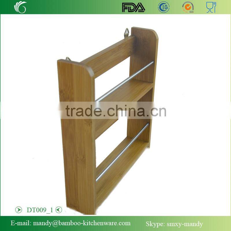 DT009 Bamboo Wall Rack , Bamboo Wall Shelf for Storage