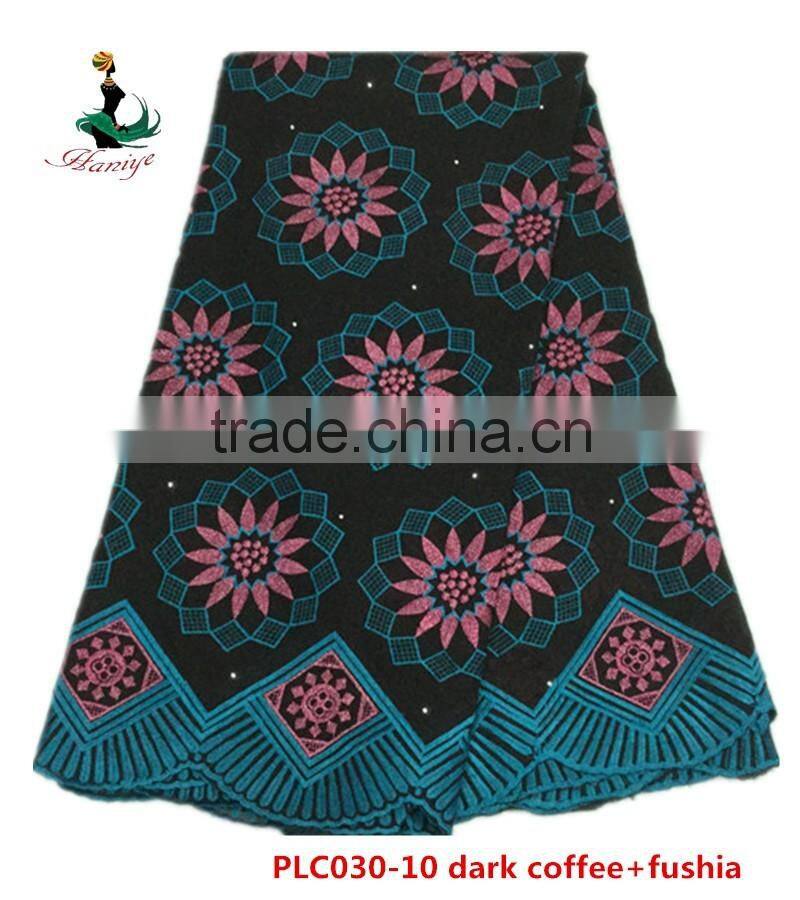 Haniye 2016/lastest hot selling african dress swiss voile lace polish cotton laces /PLC030
