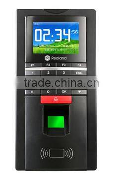 F131 Realand 2.4'' colorful display TCP/IP, RS485 Biometric smart card reader and finger print access control